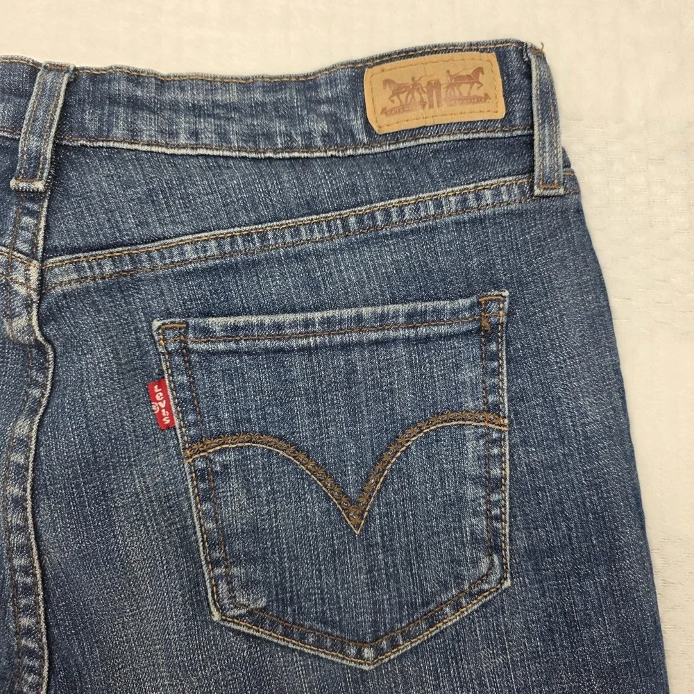 Levi Strauss Skinny Jeans Mens 31x32 Dark Wash Mid Rise Denim Stretch 5-Pocket